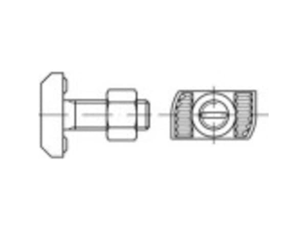 Alstertaler Schrauben & Präzisionsteile 1070237 Hammerhovedskruer M12 50 mm 88941 Rustfrit stål A4 25 stk