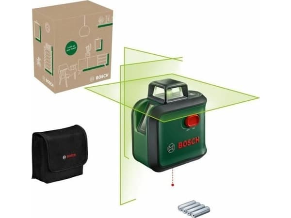 Bosch Advanced Level 360, 24 m, 0,4 mm/m, 4°, 4 s, Horisontal/vertikal, Grønn