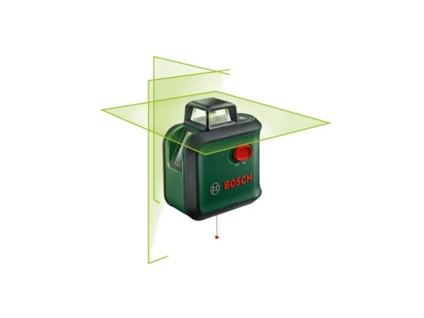 Bosch Advanced Level 360 Set, 24 m, 0,4 mm/m, 4°, 4 s, Horisontal/vertikal, Rød