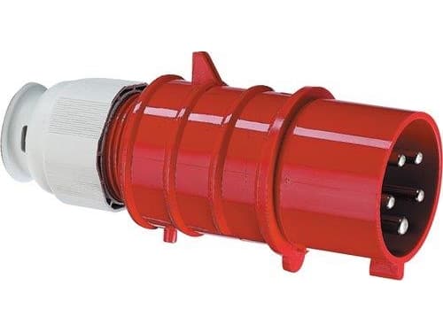 CEE-pistoke 7P 32A 380V H6 IP44 punainen
