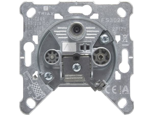 Triax FS 302 F SAT/TV/R, Grå, Zink, EN 50 083-1, EN 50 083-2, EN 50 083-4, 24 V, 0,5 A, -25 - 55 ° C Grå