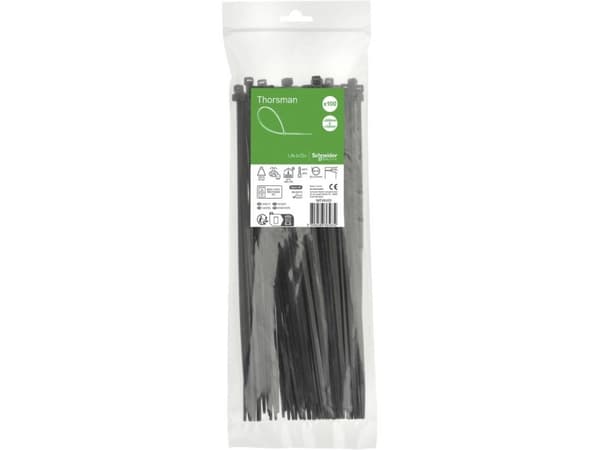 SCHNEIDER ELECTRIC Kabelbinder Thorsman 300x4.8mm Sort UV-bestandig 100 stk