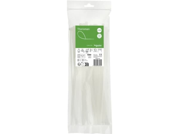 SCHNEIDER ELECTRIC THORSMAN JOHDINSIDE 300X4,8MM VALKOINEN 100 KPL