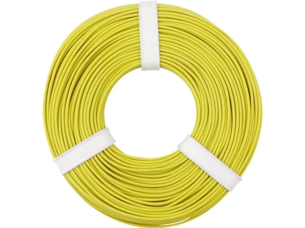 125-053 Wire 1 x 0,25 mm² gul 50 m