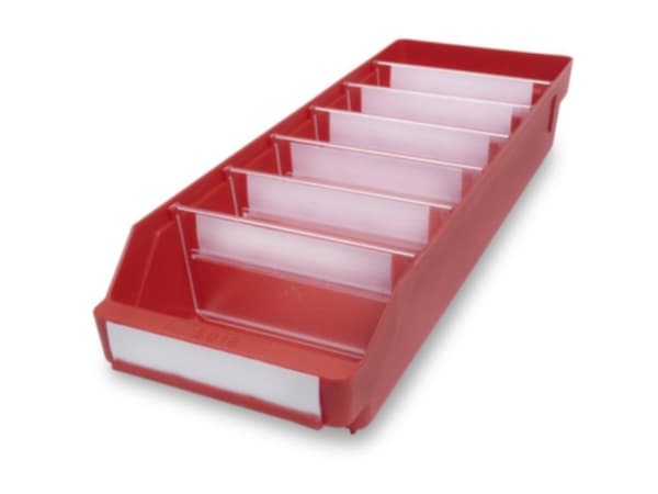Udo Bär 443817 ESD Reolkasser Levnedsmiddelegnet (B x H x T) 180 x 95 x 500 mm Rød 20 stk