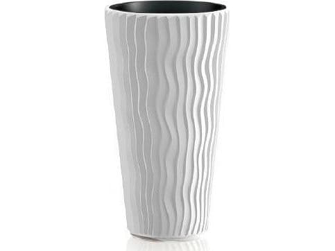 Prosperplast Potte med innsats Sandy Slim DPSP400 hvit