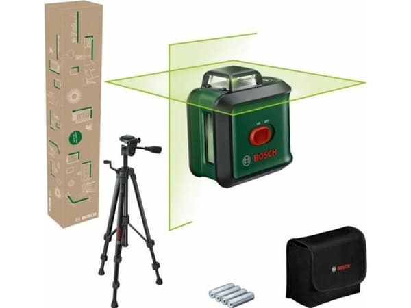 Bosch Universal Level 360 Set, 24 m, 0,4 mm/m, 4°, 4 s, Horisontal/vertikal, Grønn