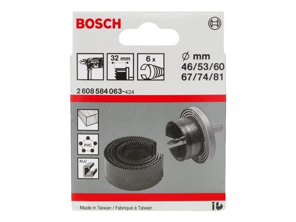 Bosch HULSAVSÆT 46-81X32MM 6 DELE