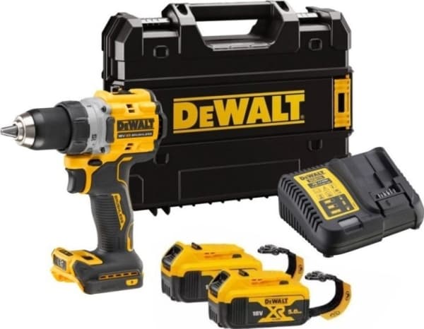 Dewalt DEWALT 18V SCREWDRIVER DCD800P2T 90Nm 2x5.0Ah BL TSTAK LANYARD READY porakone/porakone