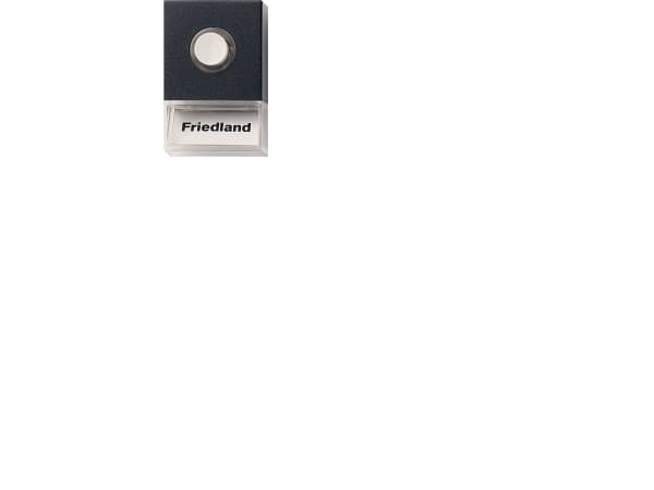 FRIEDLAND BY HONEYWELL Ring print Pushlite svart med ljus namn fält, L:60xB:40xH:19mmkräver transformator
