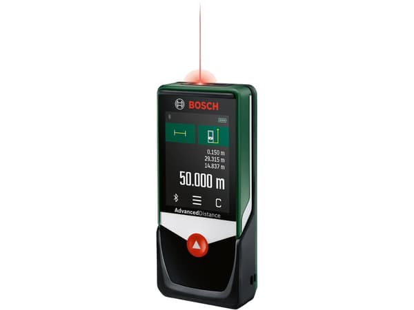 Bosch AdvancedlDistance 50C, laseretäisyysmittari, m, monivärinen, digitaalinen, 50 m, 0,05 m