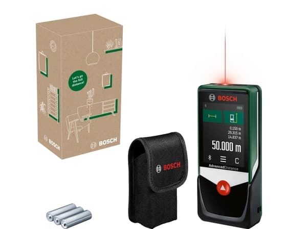 Bosch AdvancedlDistance 50C, laseretäisyysmittari, m, monivärinen, digitaalinen, 50 m, 0,05 m