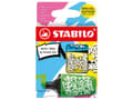 Miniatyrbilde 1 av 5: STABILO BOSS MINI by Snooze One, 3 stykker, Blå, Grønn, Gult, 3 år, Meisel tupp, Flerfarget, 2 mm
