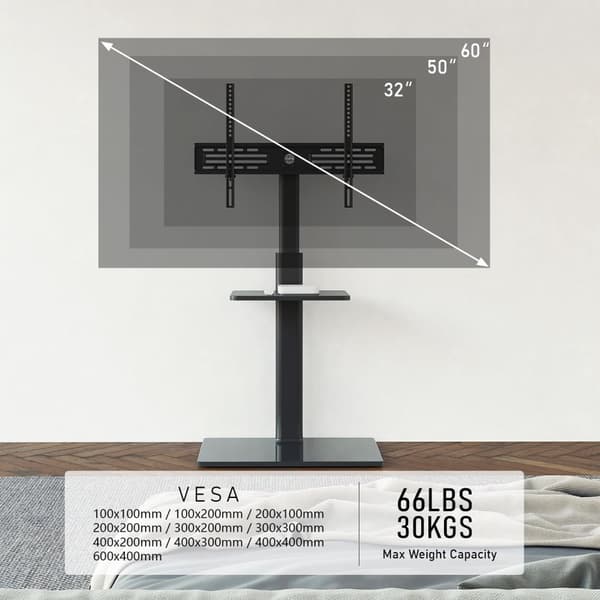 TV -lattiajalusta 32"-60" 30kg