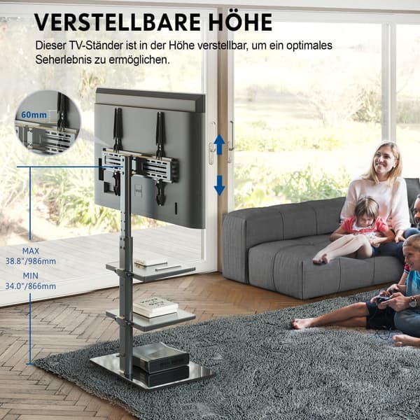 TV -lattiajalusta 32"-60" 30kg