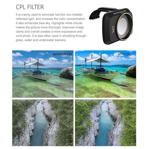 DJI Mavic Mini / Mini 2 Filtterit 6 Kpl