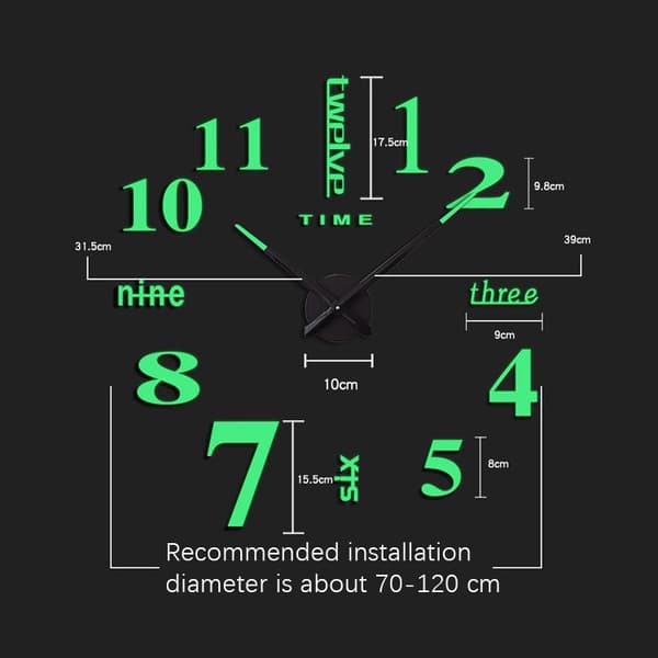 Seinäkello DIY Akryyli
