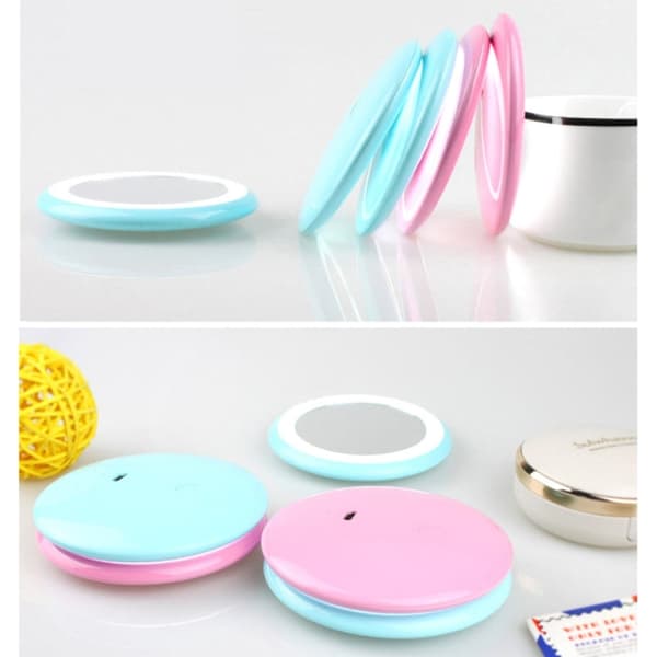 Meikkipeili LED (Pink)