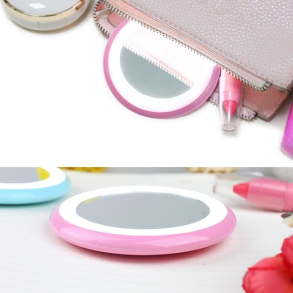 Meikkipeili LED (Pink)