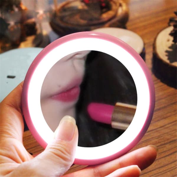 Meikkipeili LED (Pink)