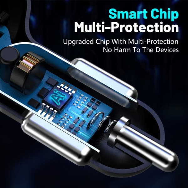 4 in 1 th USB-laturi 12-32V (Black)
