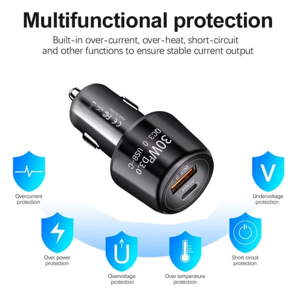USB/USB-C-laturi (Black)