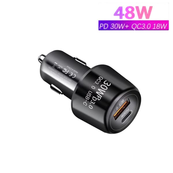 USB/USB-C-laturi (Black)