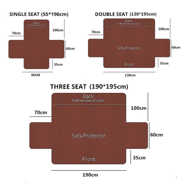 Sohvanpäällinen 55x196cm (Khaki)