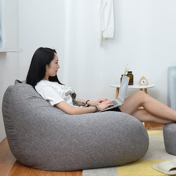 Päällinen Lazy Sofa Bean Bag 80x90cm (Brown)