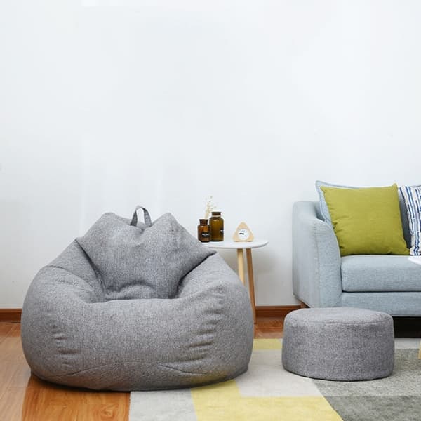Päällinen Lazy Sofa Bean Bag 90x110cm (Light Khaki)