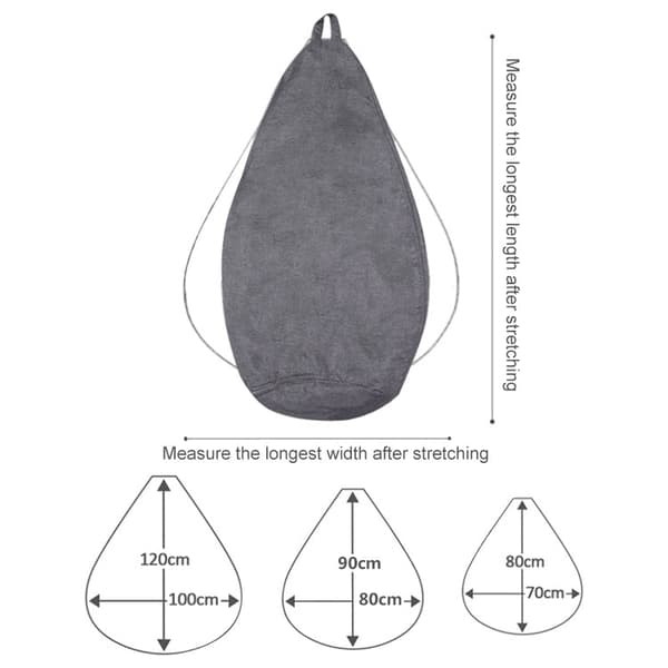 Päällinen Lazy Sofa Bean Bag 80x90cm (Light Gray)