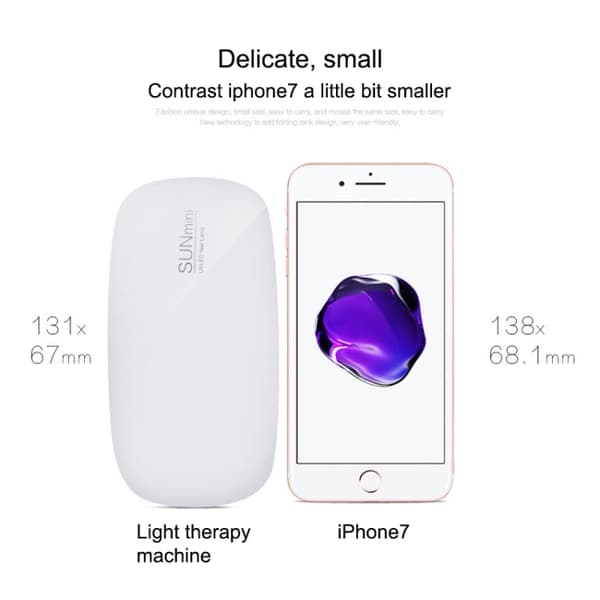 MINI 2 6W UV + LED USB Kynsiuuni (White)