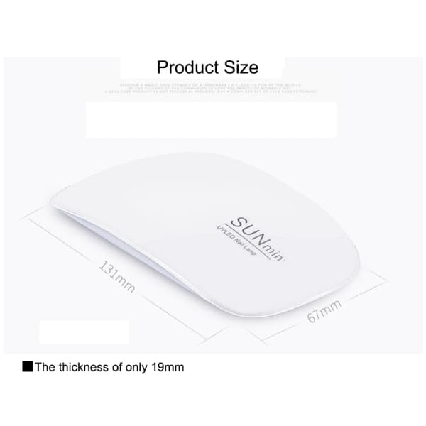 MINI 2 6W UV + LED USB Kynsiuuni (White)