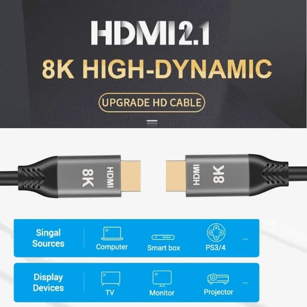 HDMI 2.1 Kaapeli 8K 120Hz 3M