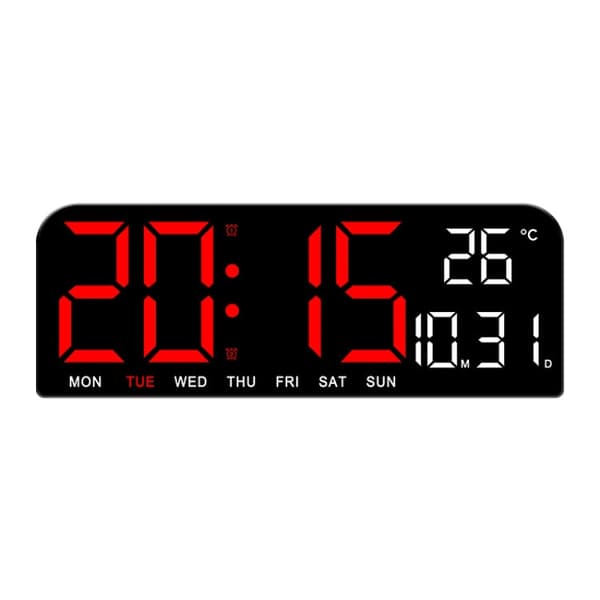Seinäkello 24 cm (Red)