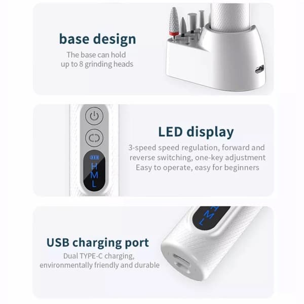 Kynsipora USB ladattava (Black)