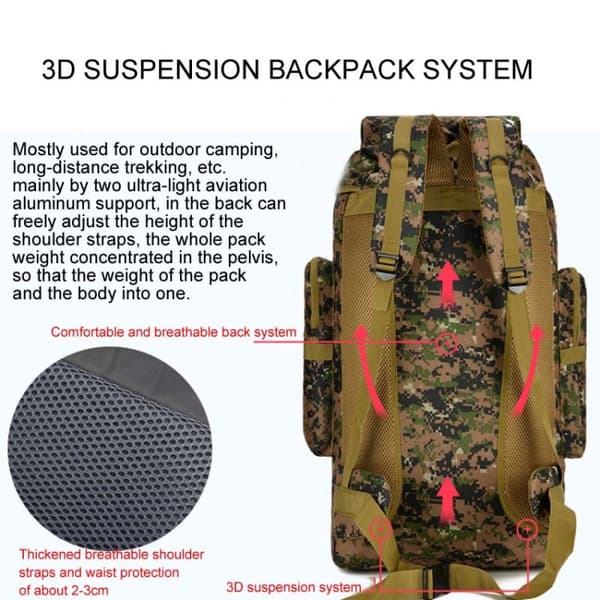 Retkireppu 56-75L Waterproof (Black)