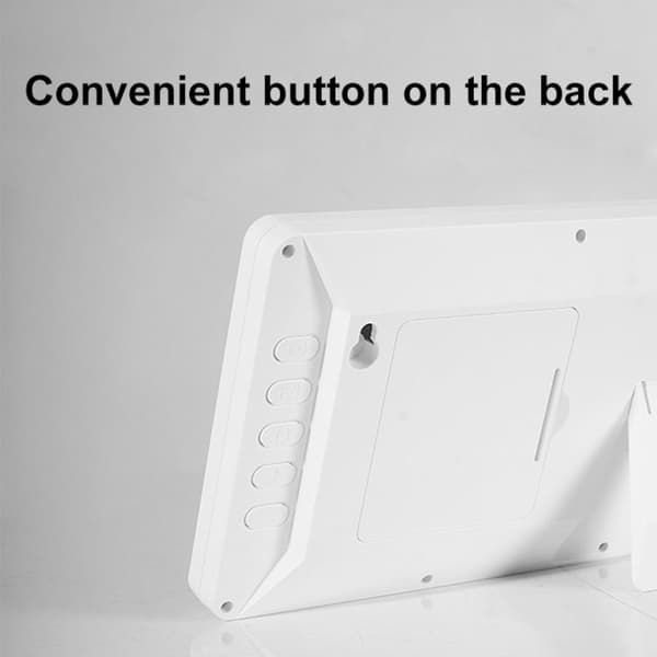 Seinäkello LCD 34cm (White)
