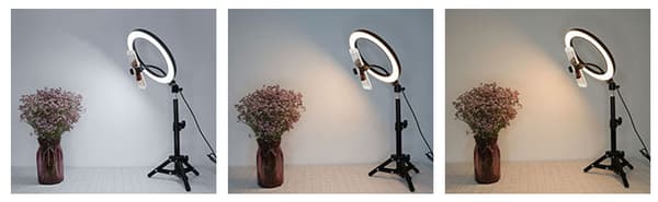 Selfie-valo LED jalustalla
