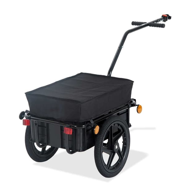 Polkupyörän peräkärry 40 kg Musta