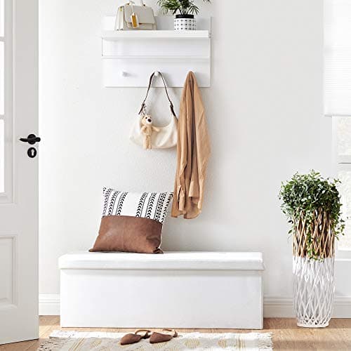 Istuinpenkki PU-nahka 110 cm valkoinen