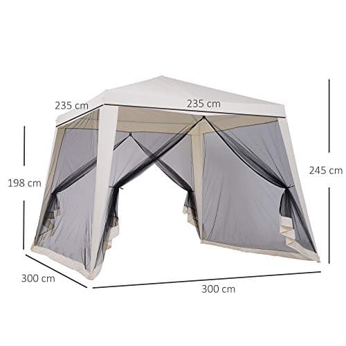 Paviljonki hyttysverkolla 3 x 3 m