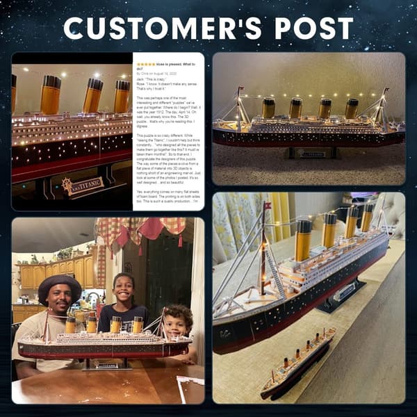 RMS Titanic Led 88 cm pienoismalli