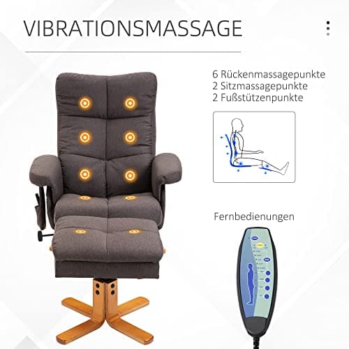 Nojatuoli hierova jalkarahilla