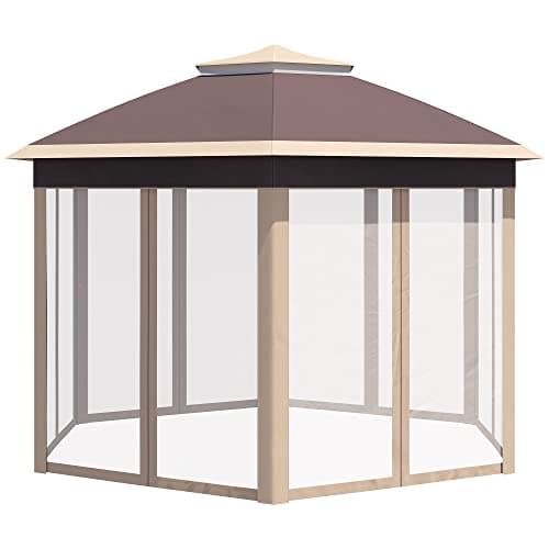 Paviljonki 400 x 400 cm Pop-Up 6-seinää