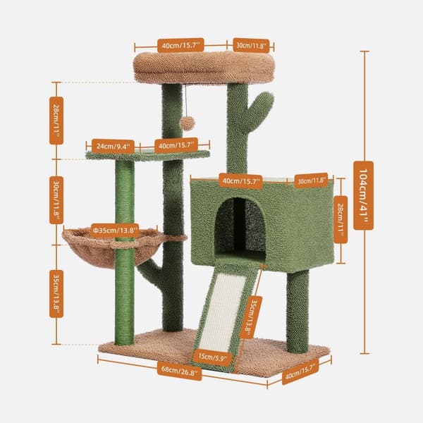 Kiipeilypuu "Cactus" 104 cm