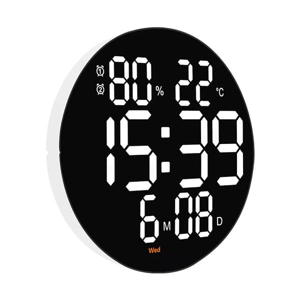Seinäkello Iso Led pyöreä 30 cm