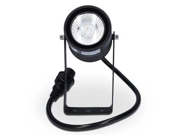 Nedis ZBLOS10RGBW3, Utendørs bakkebelysning, Sort, Aluminium, IP65, Hage, Gressplen, Gangsti, Terrasse, Gulvmontering