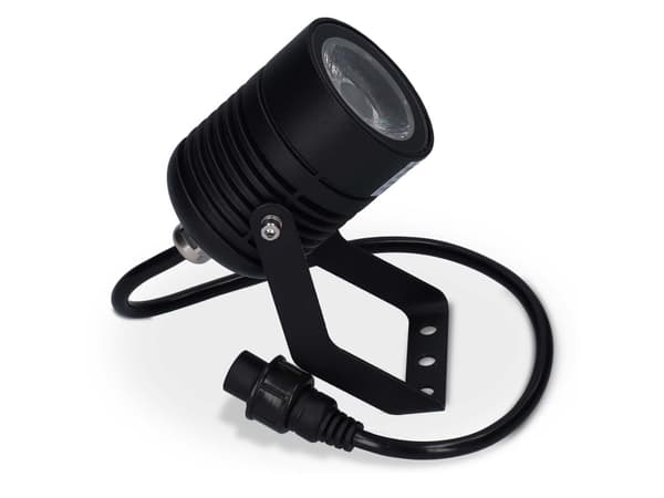 Nedis ZBLOS10RGBW3, Utendørs bakkebelysning, Sort, Aluminium, IP65, Hage, Gressplen, Gangsti, Terrasse, Gulvmontering