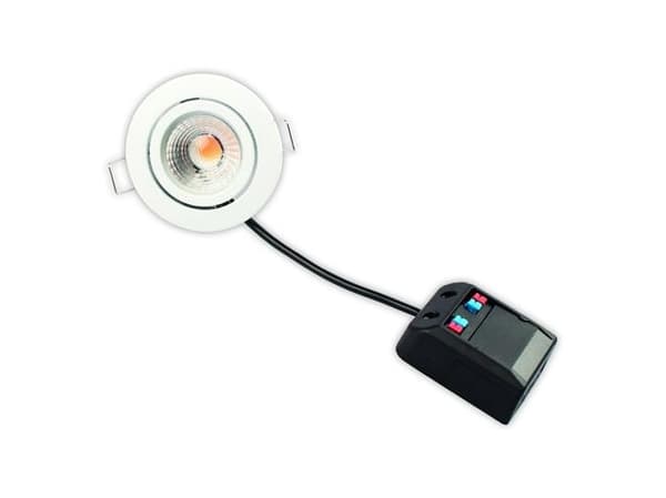 Scan Products Claudia - Infälld spotlight för tak - LED - 3.2 W - klass F - 2700 K - matt vit